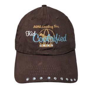 Kid Coolsified Slideback Hat Brown OSFA Embroidered Bling Apollo